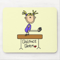 Blonde Girl Gymnast on Beam Tshirts and Gifts