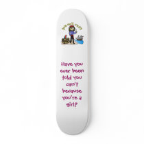 Blonde Girl Pirate Skateboard