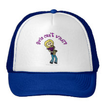 Blonde Girl Playing Saxophone Hats