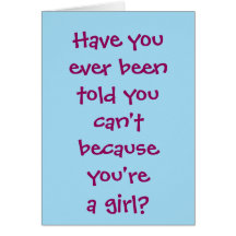 Blonde Girls Hockey Player Card