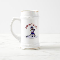 Blonde Girls Hockey Player Coffee Mugs