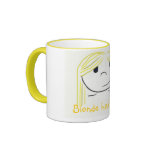 Blonde hair chick coffee mug