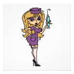 Blonde Hair Nurse Calls the Shots T-shirts Custom Announcements