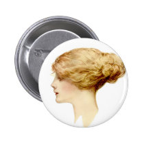 Blonde Harrison Fisher Girl buttons