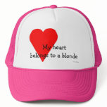 Blonde Heart Hat