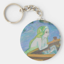 Blonde Mermaid key chain