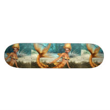 Blonde Mermaid Skate Board Deck