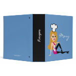 Blonde Personalized Recipe Binder
