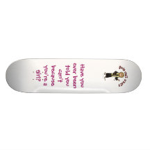 Blonde Preacher Girl Custom Skate Board
