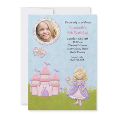 Blonde Princess Birthday Party Invitation by eventfulcards
