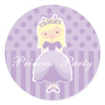 Blonde Princess Party Sticker
