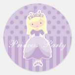 Blonde Princess Party Sticker
