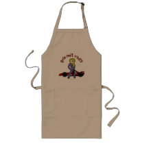 Blonde Race Car Driver Girl Apron