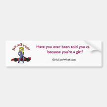 Blonde Race Car Driver Girl Bumper Stickers