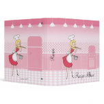 Blonde Retro Housewife's Recipe Album 1.5"