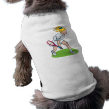 Blonde Tennis Girl Dog Clothes