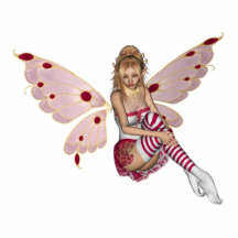 Blonde Valentine Fairy - Pink 2 Photo Sculptures