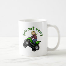 Blonde Woman ATV | Four Wheeler Driver Mugs