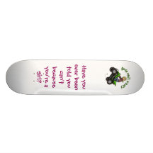 Blonde Woman ATV | Four Wheeler Driver Skate Board