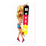 Blonde Woman, Berlin Wall, East Side Gallery Business Card
