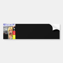 Blonde Woman, Berlin Wall, East Side Gallery (w23) Bumper Stickers
