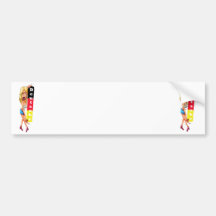 Blonde Woman, Berlin Wall, East Side Gallery(w24b) Bumper Sticker