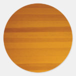 blonde wood grain pattern round sticker