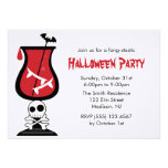 Blood and Fangs Halloween Party Invitations