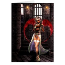Blood Angel Vampire Goth Greeting Card