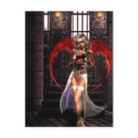 Blood Angel Vampire Goth Postcard