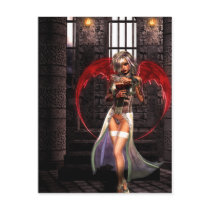 Blood Angel Vampire Goth Postcard