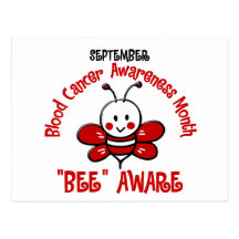 Blood Cancer Awareness Month Bee 1.2 Postcard