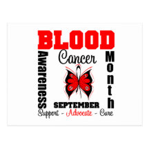 Blood Cancer Awareness Month Butterfly Post Card