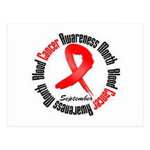 Blood Cancer Awareness Month Circular Postcards
