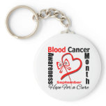 Blood Cancer Awareness Month Heart Butterfly Key Chains