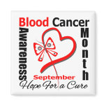 Blood Cancer Awareness Month Heart Butterfly Magnet