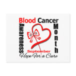 Blood Cancer Awareness Month Heart Butterfly Post Cards