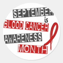 Blood Cancer Awareness Month L1 Round Stickers
