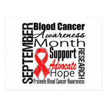 Blood Cancer AWARENESS Month Postcard