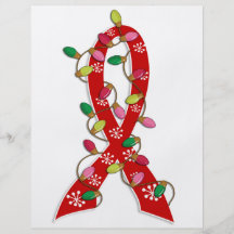 Blood Cancer Christmas Lights Ribbon Full Color Flyer