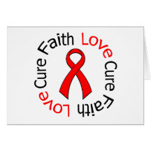 Blood Cancer Faith Love Cure Card