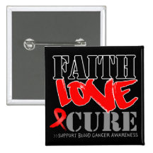 Blood Cancer Faith Love Cure Pins