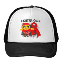 Blood Cancer Fighter Chick Grunge Mesh Hat