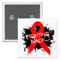 Blood Cancer - Fighting Back Pinback Buttons