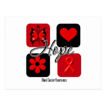 Blood Cancer Hope Love Inspire Awareness Post Cards