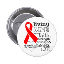Blood Cancer Living Life With Faith Pin
