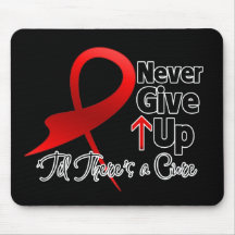 Blood Cancer Never Give Up Mouse Pad