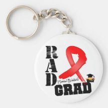Blood Cancer Radiation Therapy RAD Grad Keychain