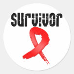 Blood Cancer SURVIVOR Round Stickers