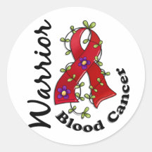 Blood Cancer Warrior 15 Round Stickers